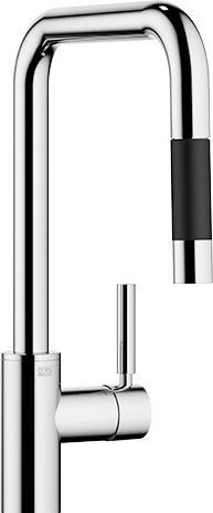 Produktbild Dornbracht META Square Küchenarmatur, Einhebelmischer, Pull-down, mit Brausefunktion, Ausladung 200