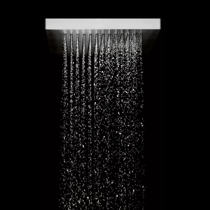 Actual product image Dornbracht Performing Water JustRain rain shower with ceiling connection, 400x320 mm, 41507979 (24.50 l/min)