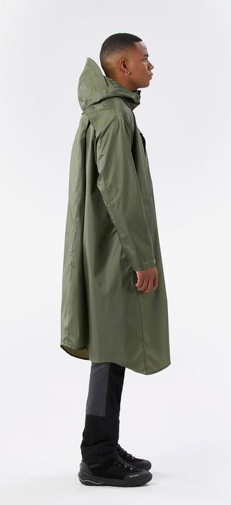 Produktbild Forclaz Poncho Regencape anpassbar max. 75 l Wandern - MT900 2.0 khaki (S, M)