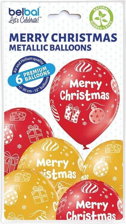 Image du produit Belbal Ballon de Joyeux Noël (6 x)
