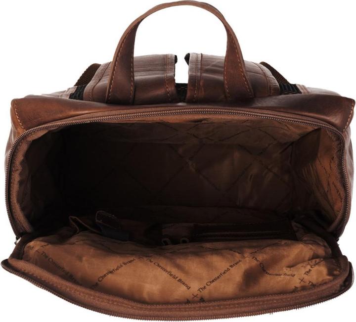 Image du produit Chesterfield Rich Leren Laptop Rugtas - 15,4 inch - Bruin (19 l)