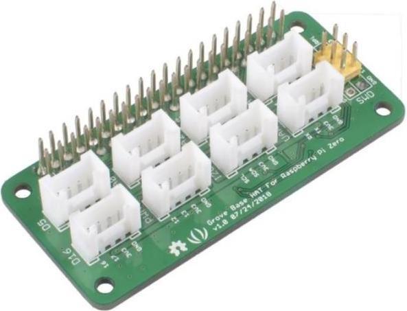 Produktbild Seeed Studio 103030276 - Grove Base HAT mit 8 Grove-Modul-Anschlüssen für Raspberry Pi Zero