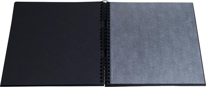 Actual product image Exacompta Fotoalbum mit Spiralbindung, 60 Seiten schwarz, 32x32 cm, Graphik (320 x 320 mm)