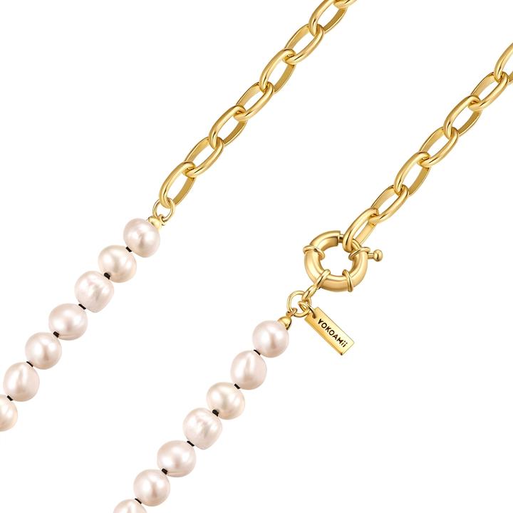 Produktbild Yokoamii Damen Perlen-Kette Metall-Legierung - 36438 (Metall-Legierung, 47.5 cm)