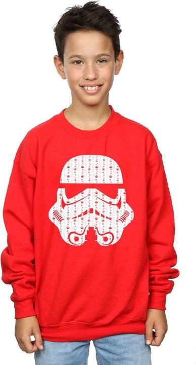 Produktbild Star Wars Christmas Stormtrooper Helmet Sweatshirt Jungen (128)