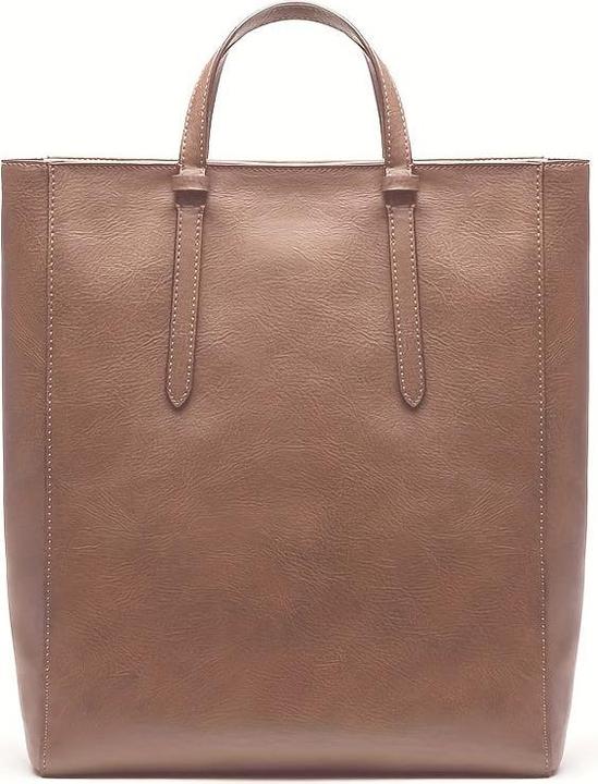 Immagine prodotto Only-Bags.Store Zaino Tote retro in pelle PU per pendolari, borsa a tracolla minimalista, semplice e versatile