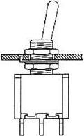 Produktbild Velleman Vertical Toggle Switch Spdt On-(On)