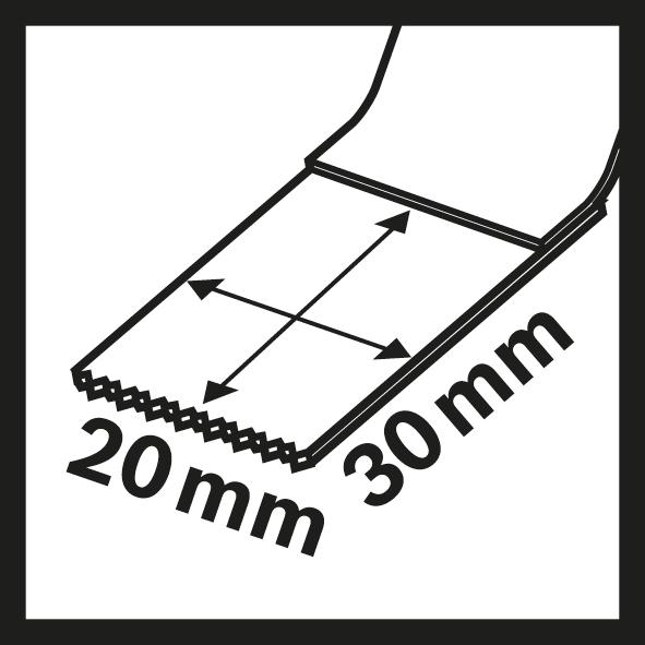 Produktbild Bosch Zubehör Tauchsägeblatt AIZ 20 AB, Starlock BIM, Wood and Metal, 20 x 30 mm