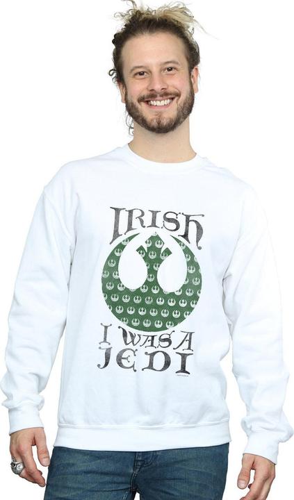 Actual product image Star Wars Mens Irish I Was A Jedi Sweatshirt (4XL)