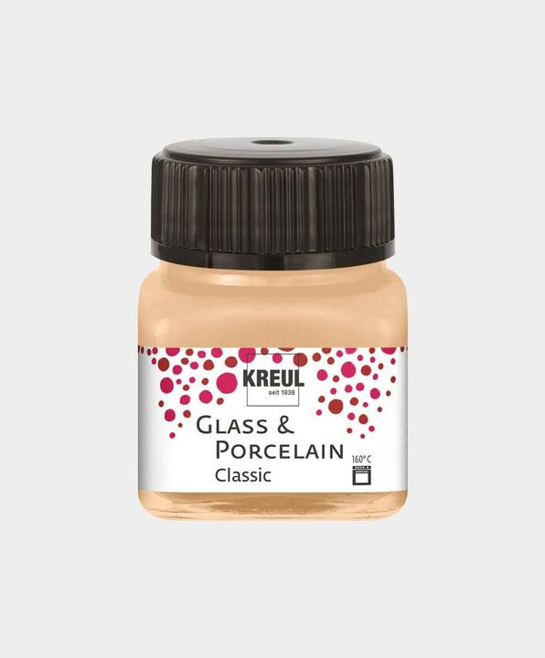 Productafbeelding Kreul Glas & Porselein Klassiek Metallic, porselein en glasverf (Champagne, 20 ml)
