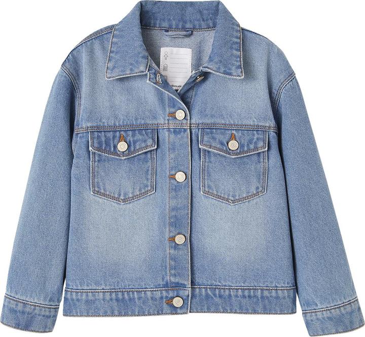 Vertbaudet Mädchen Jeansjacke mit Blumen (86)