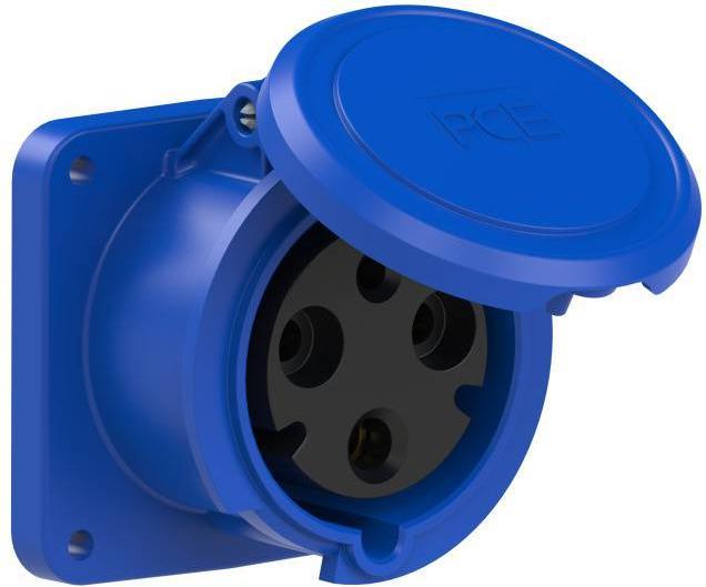 Actual product image PCE 3331-6 Junction box straight 63A 3p 6h IP44 Power Twist (flange 100x100 - hole spacing 80x80)