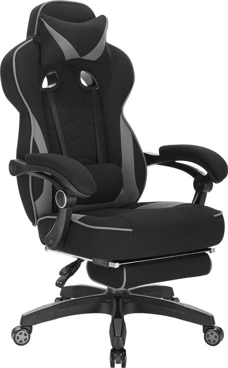 Actual product image Woltu Gaming Chair, Grey, Fabric