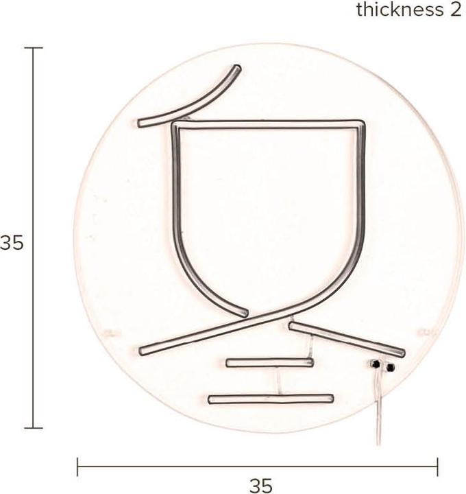 Produktbild Dutchbone Sya Winter Neon Wall Light