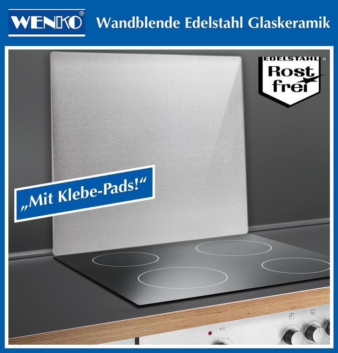 Actual product image Wenko Wall panel stainless steel splashback