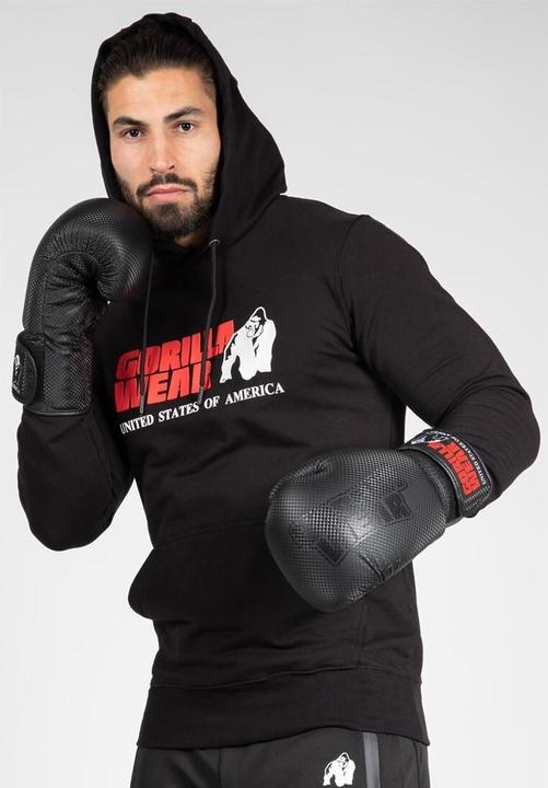 Immagine prodotto Gorilla Wear Felpa classica con cappuccio nera (S)