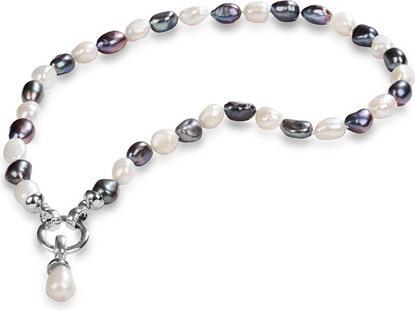 JwL Luxury Pearls - Necklace made of real pearls in two shades JL0316