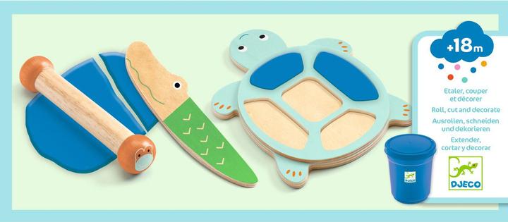Actual product image Djeco My play dough jungle animals