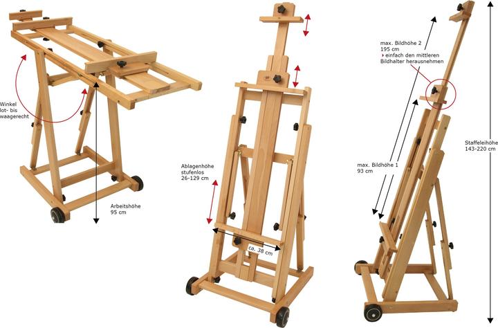Actual product image Paintersisters Studio easel 131