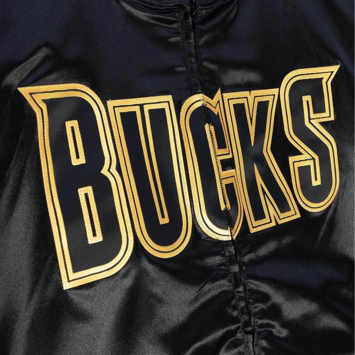 Produktbild Mitchell & Ness M&N Big Face 4.0 Satin Jacke - NBA Milwaukee Bucks - XL (XL)
