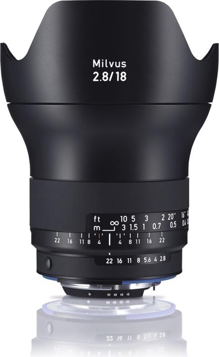 Image du produit Zeiss Milvus 2.8 / 18mm ZF.2 Nikon F (Nikon F, Plein format)