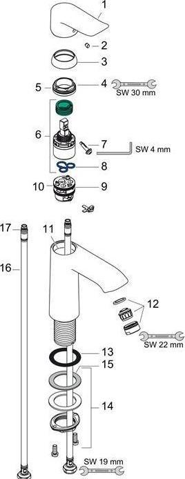Actual product image hansgrohe Metris chrome