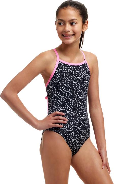 Actual product image Funkita Girls Tie Me Tight One Piece Summer Fish (164)
