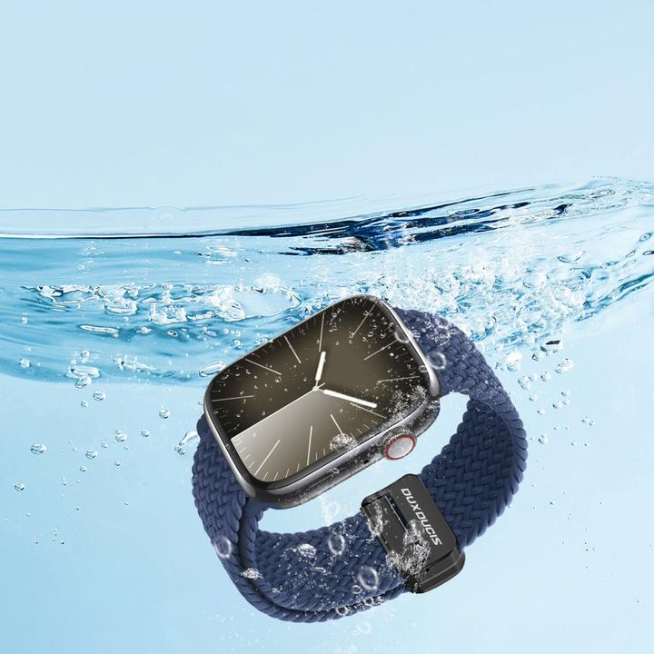 Actual product image Dux Ducis Mixture Pro Strap Apple Watch 42mm/44mm/45mm/49mm - Blue (45 mm, 44 mm, 42 mm, 49 mm, Nylon)