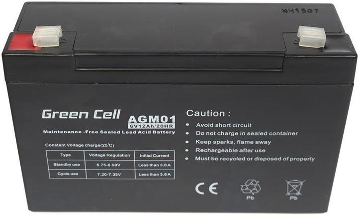 Image du produit GreenCell AGM01 (6 V, 12 Ah)