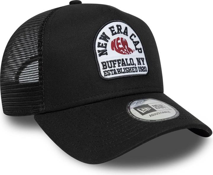 Actual product image New Era A-Frame Mesh Trucker Cap - Brand Patch Schwarz (One size)