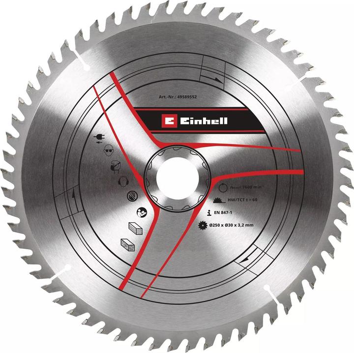 kwb Stat. saw accessory saw blade Sbl D 250x30x3.2 T60