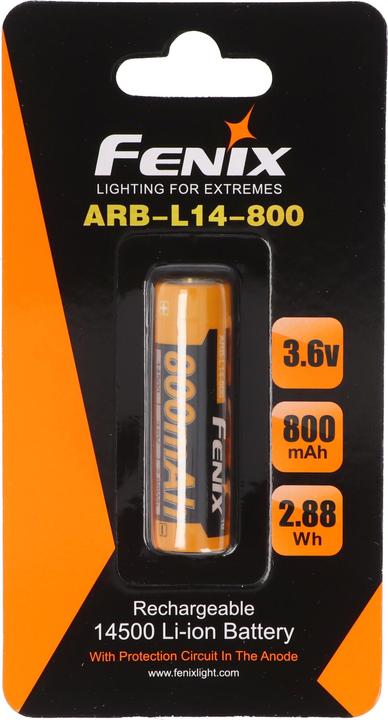 Actual product image Fenix Akku 14500 Mignon AA 3,6 Volt mit Schutzelektronik ARB-L14-800