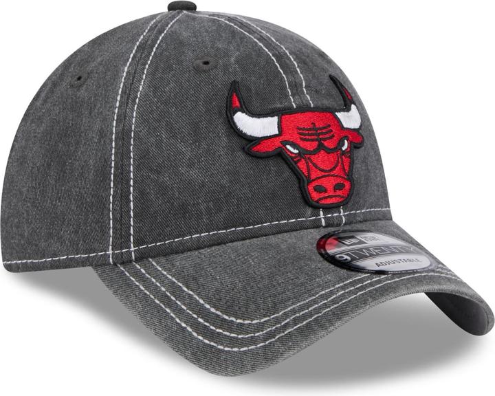 New Era 9Twenty Cap - Washed Chicago Bulls Schwarz