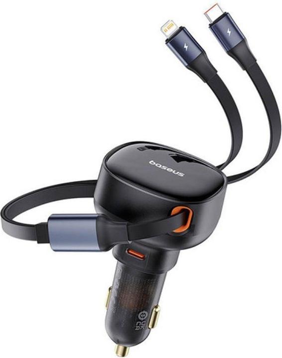Produktbild Baseus Car Charger Enjoyment USB-C with USB-C cable and Lightning  60W