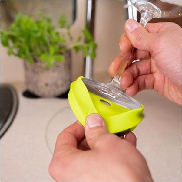 Actual product image Silwy Magnet-Kondom für Stielgläser Gelb (1 x)