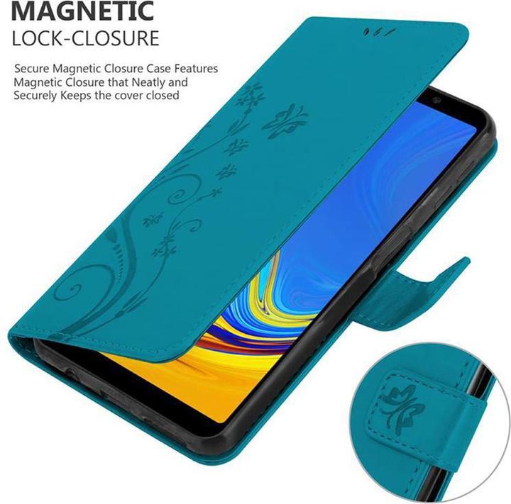 Image du produit Cadorabo Couverture du livre de fleurs (Samsung Galaxy A7 (2018))
