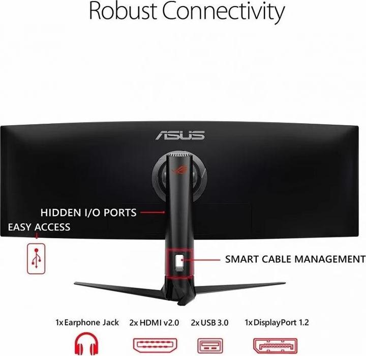 Actual product image ASUS ROG Strix XG49VQ (3840 x 1080 pixels, 49")