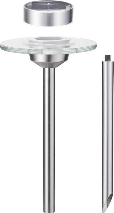 Produktbild Paulmann Solarspiess Ufo LED Solar-Gartenleuchte 3er Set W Warmweiss Edelstahl (IP44)