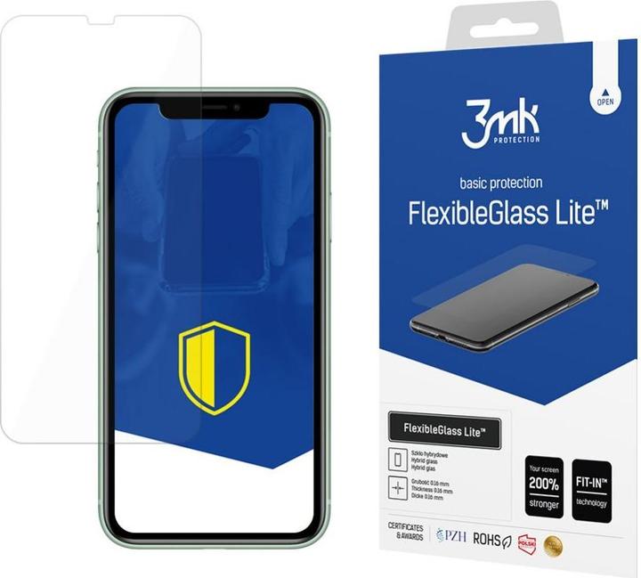 Productafbeelding 3MK hybride glas Flexibel 2.5D Lite voor iPhone 11 (1 Stuk, Apple iPhone 11)