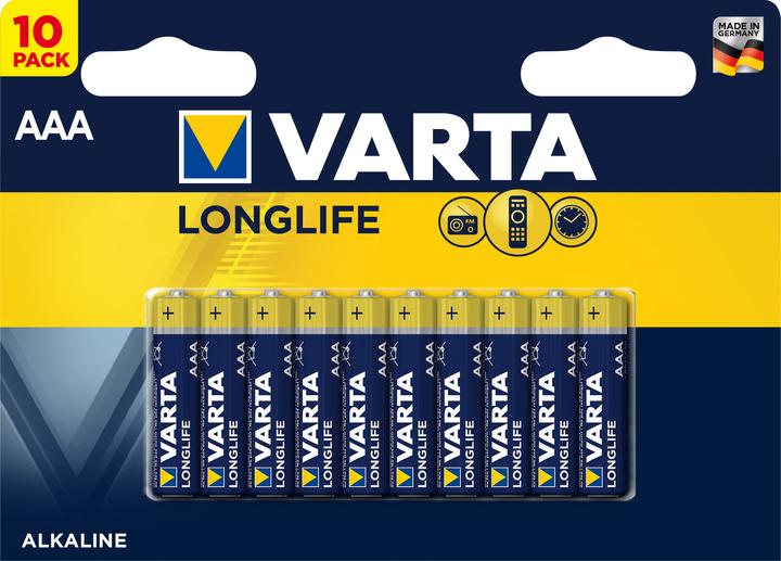 Produktbild Varta Longlife Extra (10 Stk., AAA, 1200 mAh)