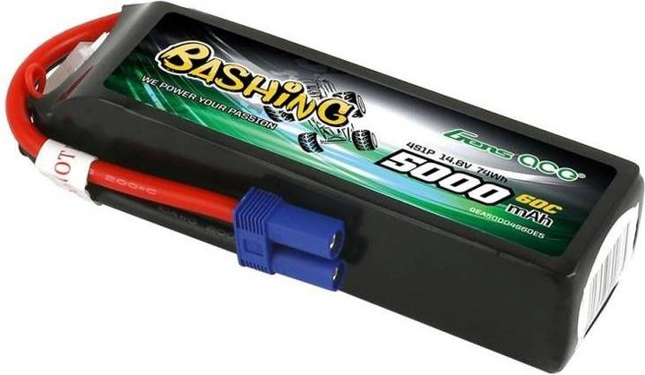 Produktbild Gens Ace Akumulator LiPo Bashing 5000mAh 14,8V 4S1P 60C EC5 (14.80 V, 5000 mAh)