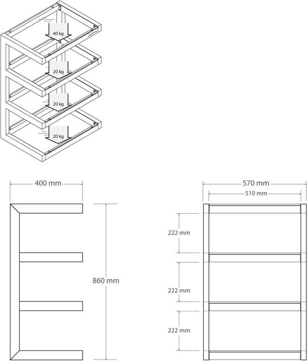 Produktbild NorStone Esse HiFi (57 x 40 x 86 cm)