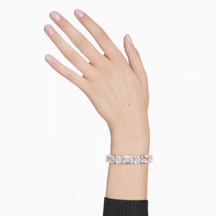 Produktbild Swarovski Millenia Tennis Armband Oktagon Schliff Weiss (Swarovski Metall)