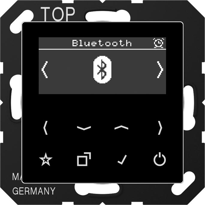 Actual product image JUNG Smart Radio DABABTSW DAB+ w. Bluetooth (DAB+, VHF, Bluetooth, Wi-Fi)