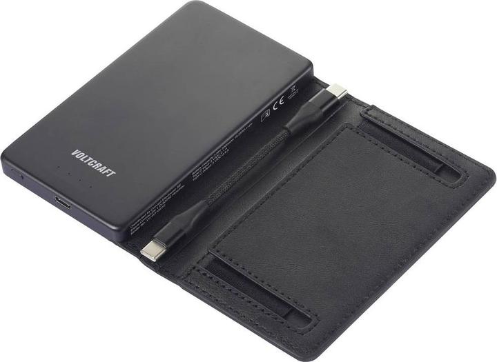 Produktbild Voltcraft VC-WT-W010 Powerbank 5000 mAh LiPo Schwarz Statusanzeige (5000 mAh, 18.50 Wh)