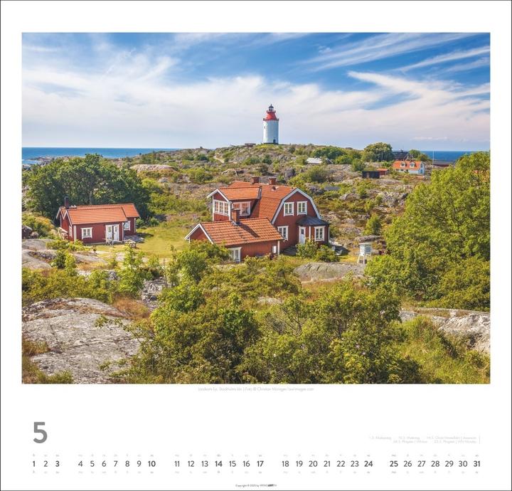 Produktbild Schweden Kalender 2026 - Licht und Wasser (48 x 46 cm, Deutsch)