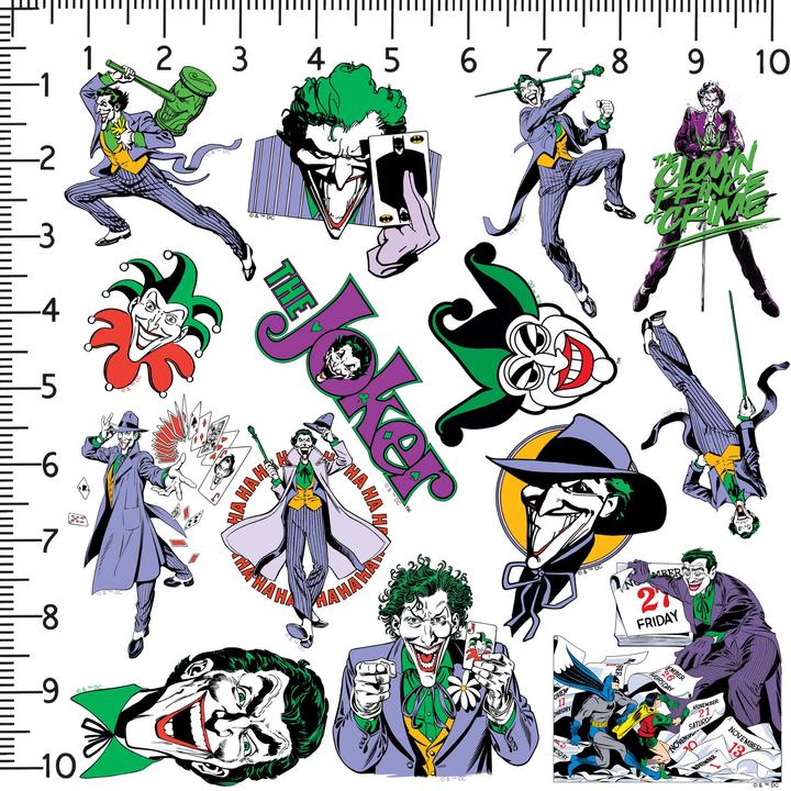 Actual product image Batman Deluxe Vintage The Joker Stickers (Pack of 100)