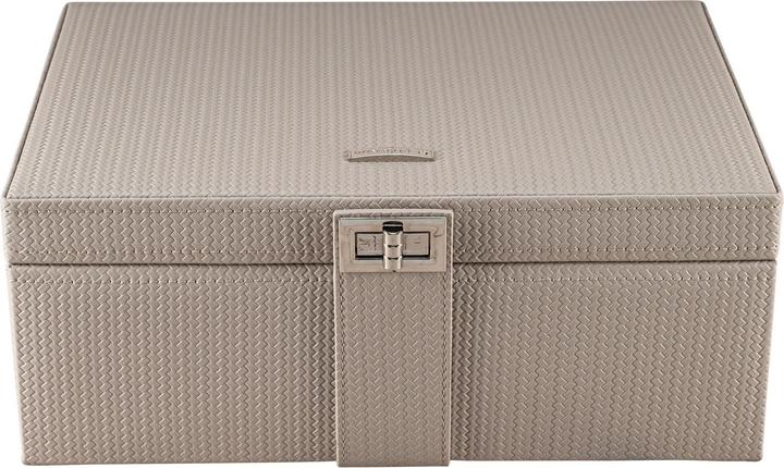 Windrose 803954.07 - Schmuckkoffer L mit Einsatz Corbello taupe