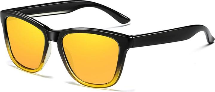 Actual product image Techsuit - Sunglasses Polarized (0717) - for Men, with UV Protection - Gradient Black / Yellow