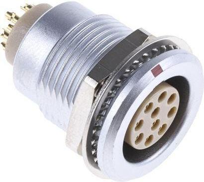 Produktbild Lemo Circular Connector, 10 Contacts, Panel Mount, Socket, Female, IP50, 2B Series